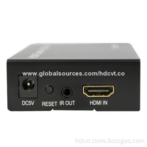 HDMI Extender, Over One Cat6, Bandwidth Up to 225MHz, 5-12V DC Wide Power Supply